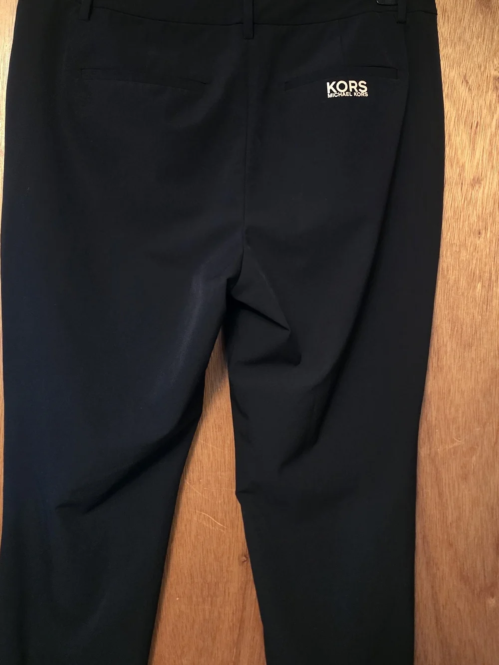 Michael Kors Black Cropped  Pants With Zipper Bottom